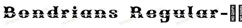 Bondrians Regular字体转换